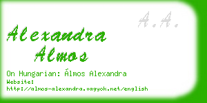 alexandra almos business card